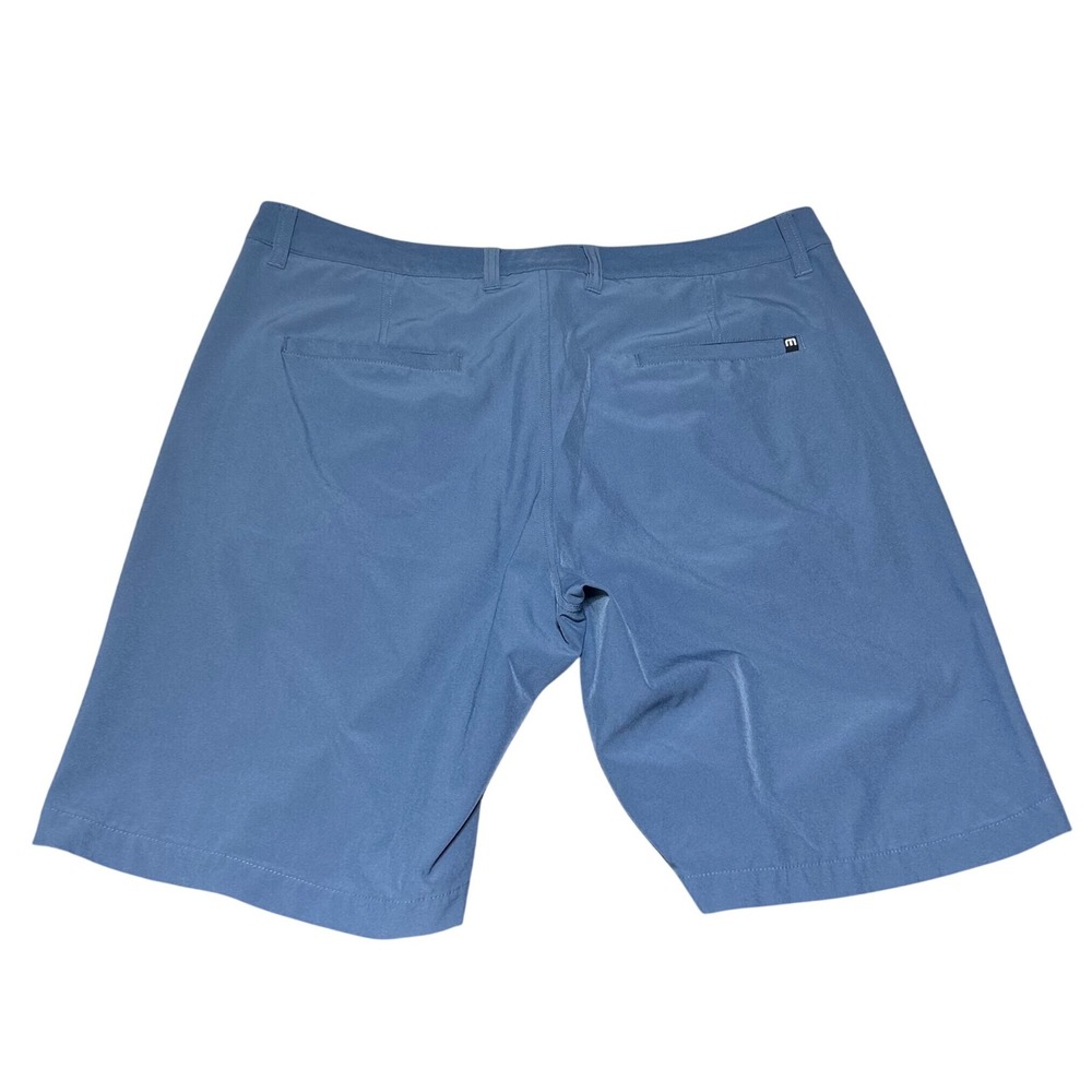 Lot of 2 Travis Mathew Beck Golf Shorts Bundle Mens 36 Blue Grey Performance - Picture 3 of 8